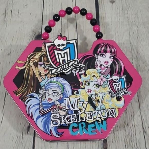 NWT Mattel Monster High My Boos Tin Pink Mini Tin Soft Goth - Picture 1 of 6